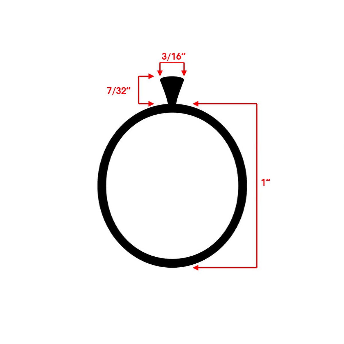 24.5' janus style bulb door seal